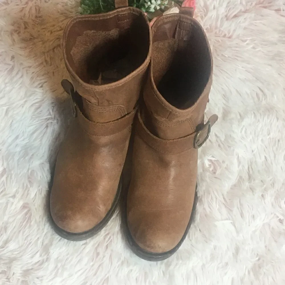 Lucky Brand Brown Leather Boots